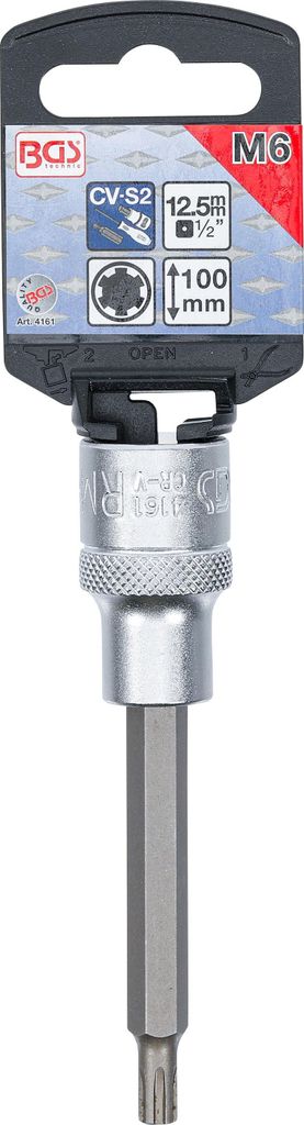 BGS 4161 Bit-Einsatz, Ribe R6 x 100 mm, 12,5(1/2)