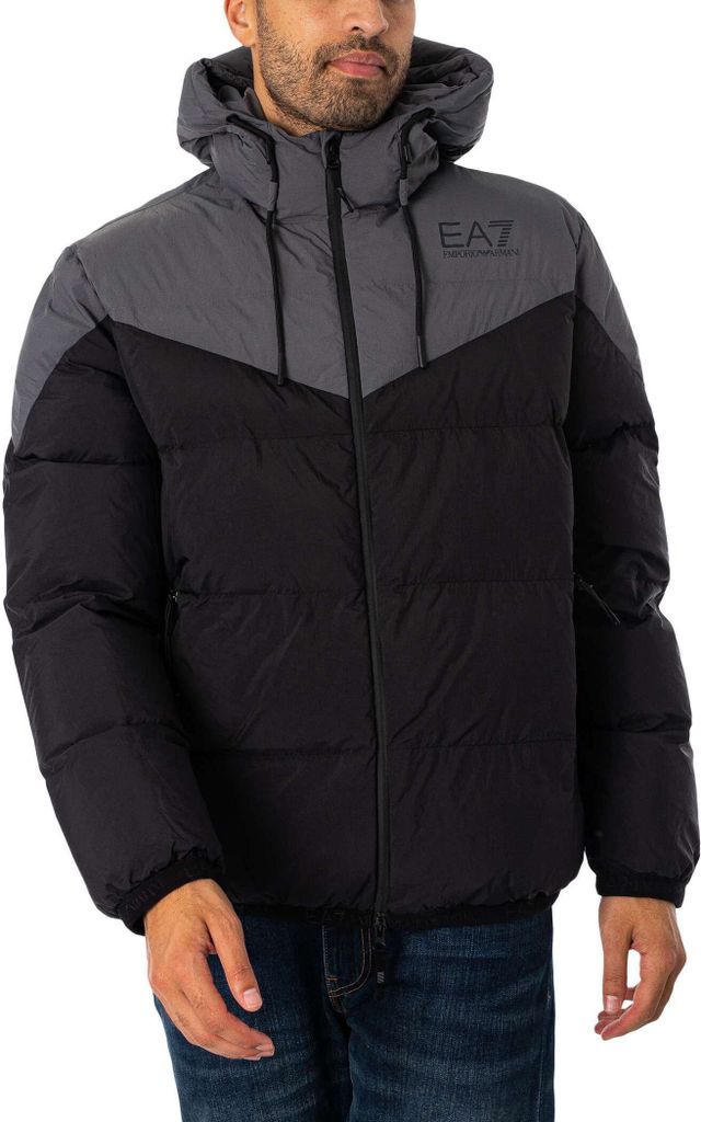 EA7 Logo Bomberjacke, Schwarz XL