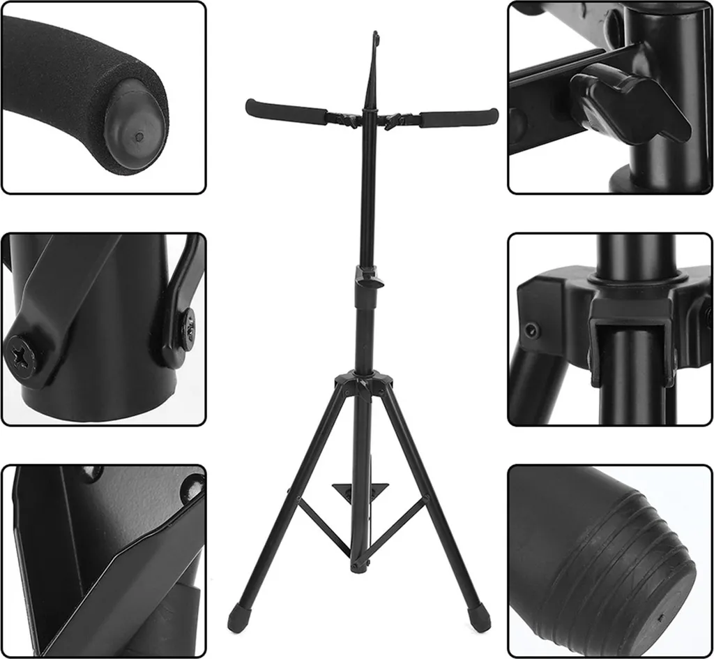 Support Violoncelle Pliable et Durable FL-14 - Trépied Stable Noir - 10