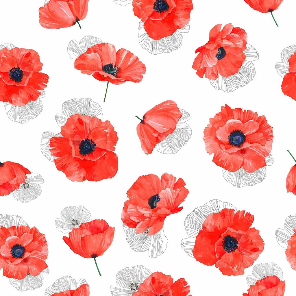 Nappe Toile cirée au mètre Coquelicot Image du produit 