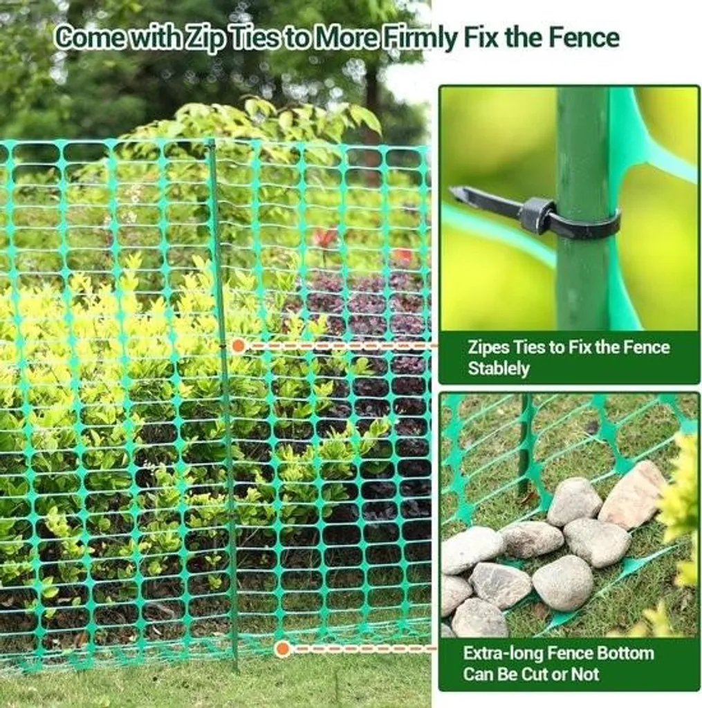 Clôture mobile anti-fugue 30m pour chiens, solution simple pour le jardin