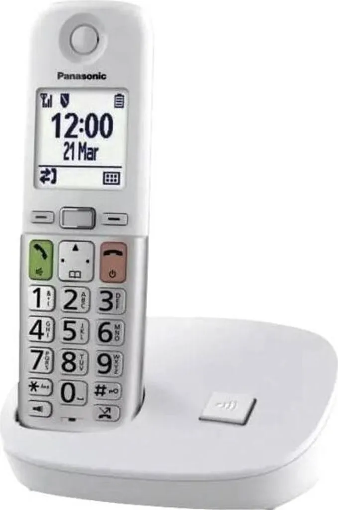 Panasonic KX-TGU410EXW Téléphone DECT sans Fil Blanc avec Haut-Parleur