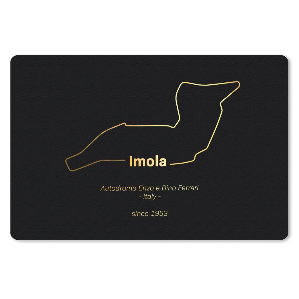 MuchoWow Mauspad Mousepad Imola - Formel 1 - Rennstrecke 27x18 cm - Mousepads - Maus Mat - Pad - Mausunterlage - Büroartikel - Desk Matten