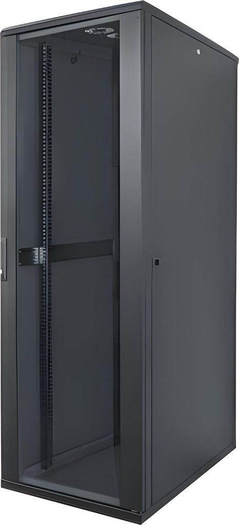 INTELLINET 48,3cm 19Zoll Netzwerkschrank 22 HE HxBxT 1144x600x800mm Schutzklasse IP20 unmontiert schwarz