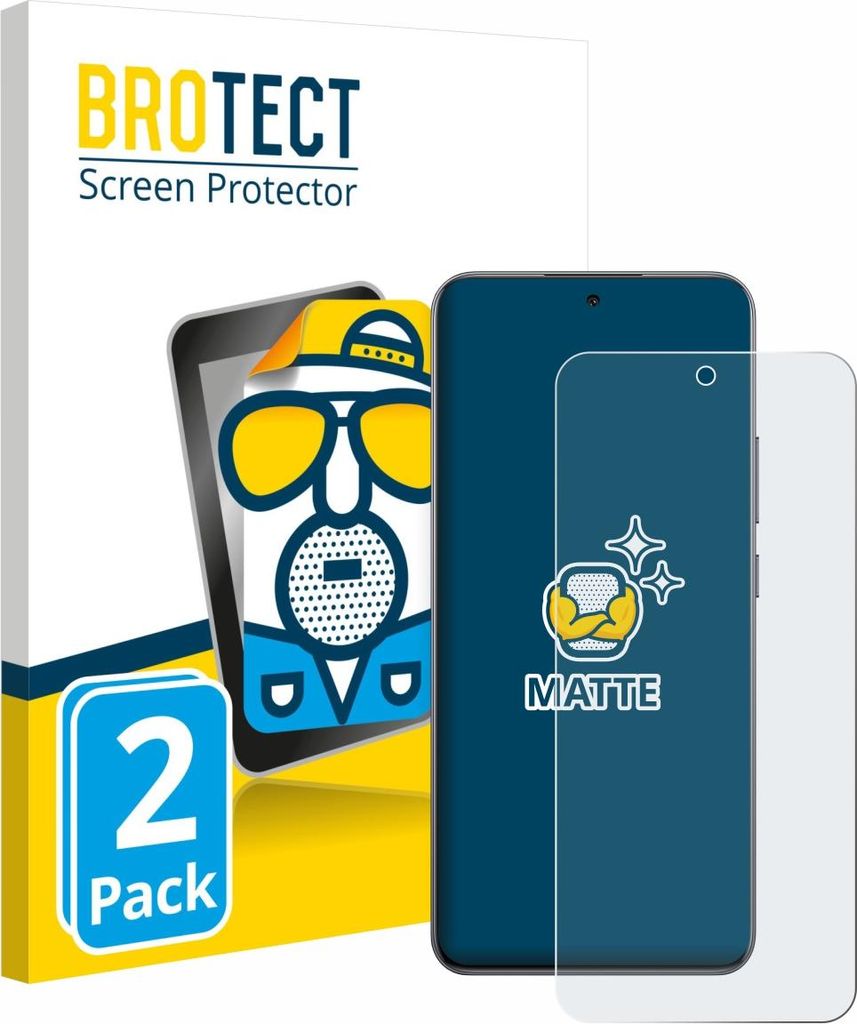 2x BROTECT Schutzfolie für Oppo F29 Displayschutz Displayschutzfolie Folie Matt Entspiegelungsfolie