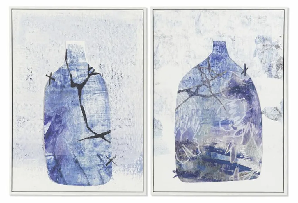 Décoration Murale Vase Scandinave 52x73 cm - Set de 2 Tableaux Chic