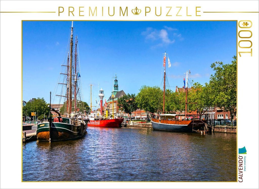 CALVENDO Puzzle EMDEN Delftblick | 1000 Teile Lege-Größe 64x48cm Foto-Puzzle für glückliche Stunden