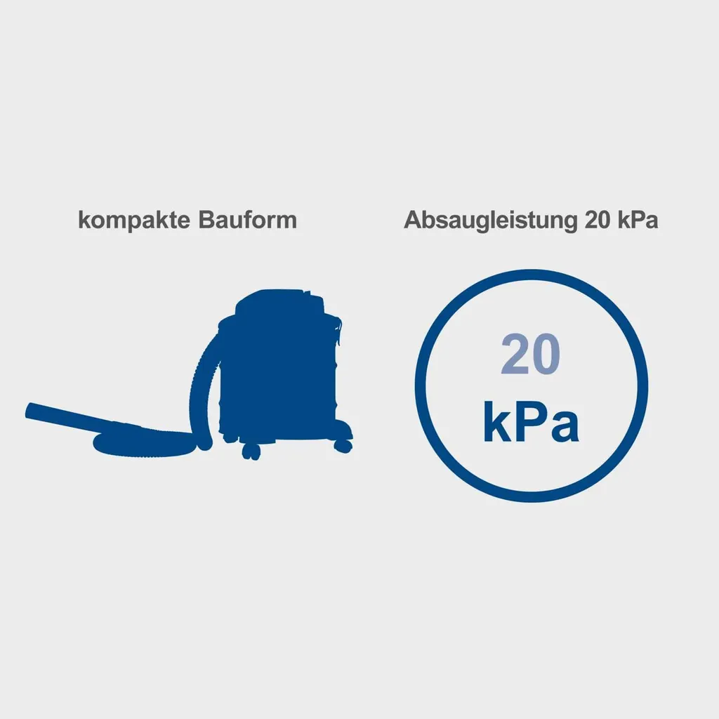 Aspiratore Scheppach 1300 W 20 L - 7