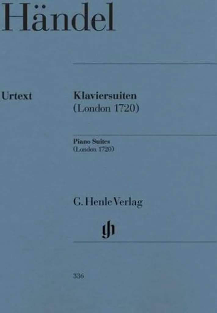 Recueil Händel Klaviersuiten London 1720 idéal examen conservatoire