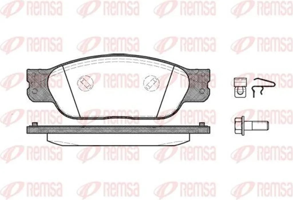 Plaquettes Frein Jaguar XF S-Type XJ - REMSA 0731.00 Remplacement OE
