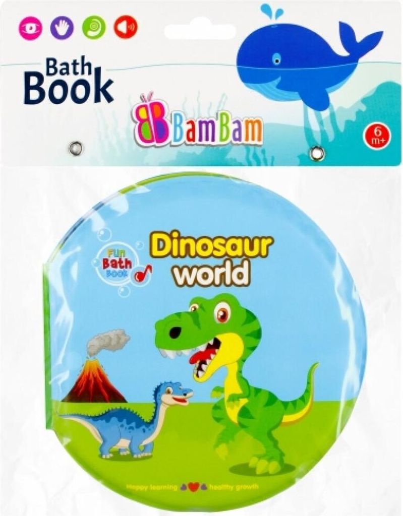 BAM BAM 432479 Ksią ż eczka do ką pieli Dino