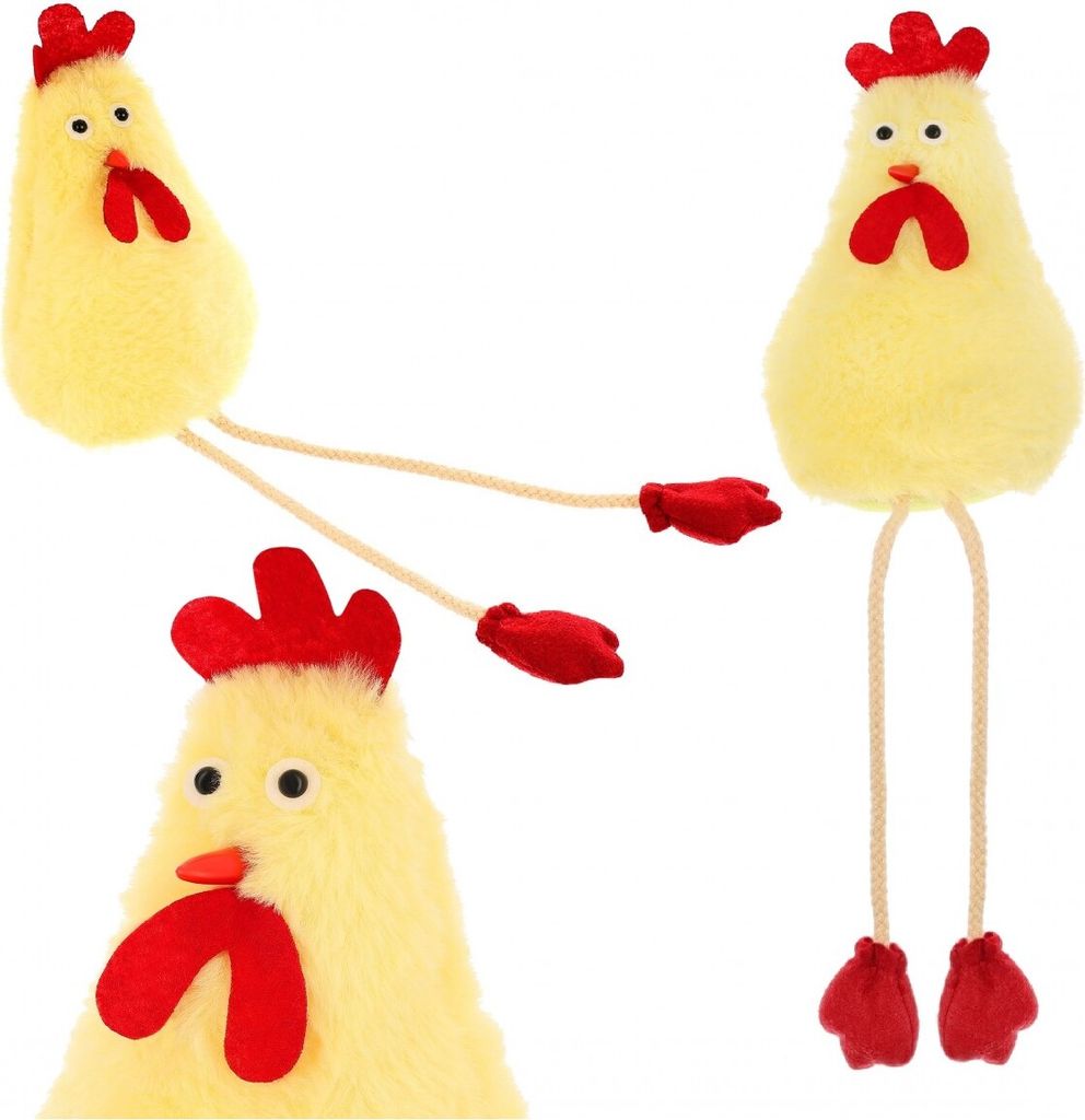 Sitzende Henne 18cm Frühlingsdekoration