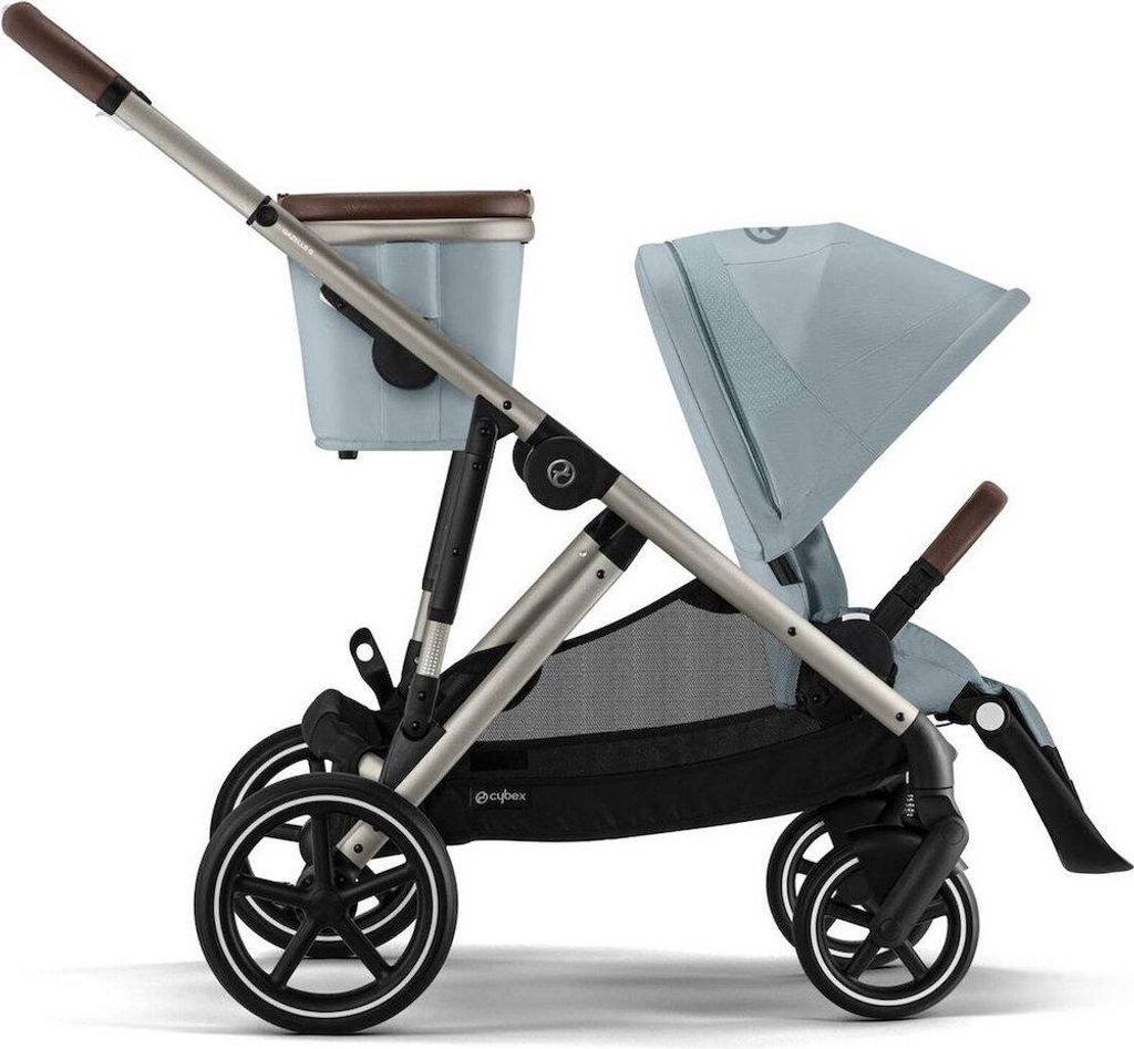 COLUMBUS Kinderwagen GAZELLE S TPE Stormy Blue, light blue Produktbild 