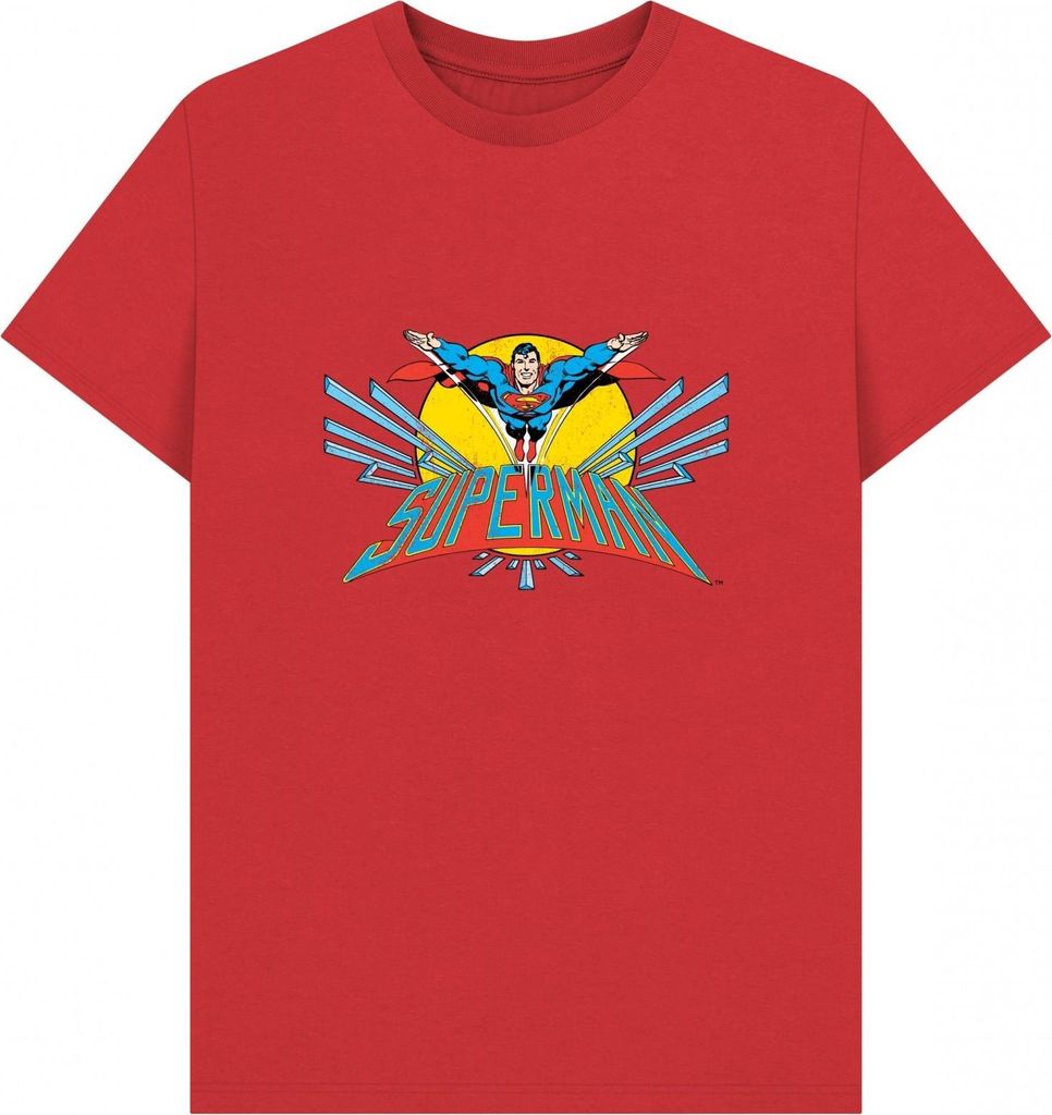 Superman - "Official" T-Shirt für Herren/Damen Uni PN2113 (XXL) (Rot)