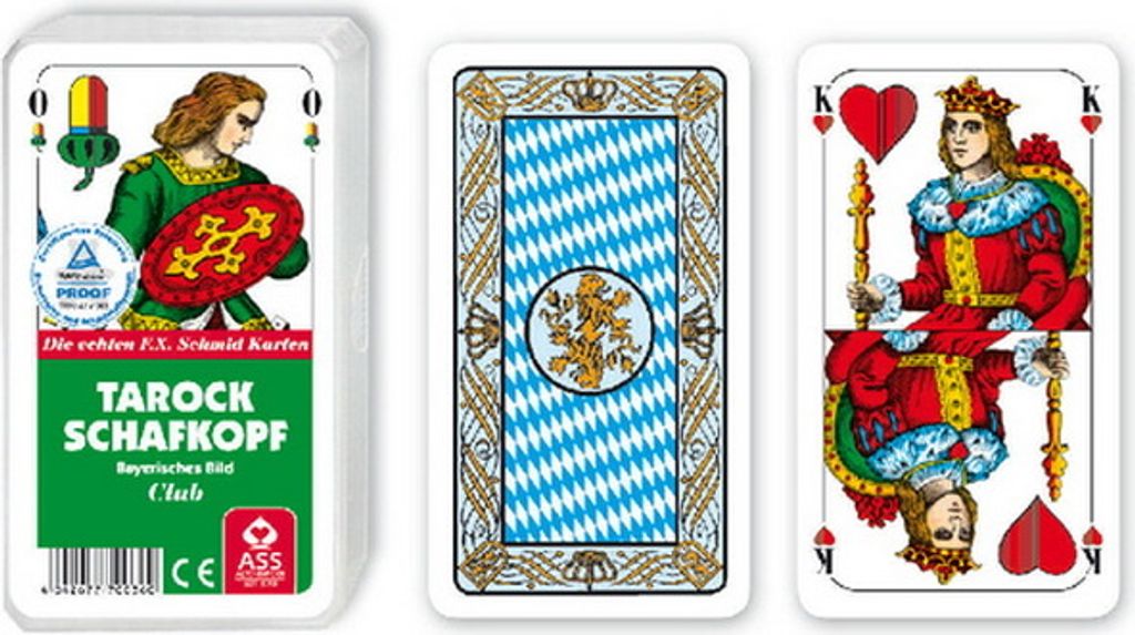 Schafkopf/Tarock bayrisches Bild Kunststoffetui, 1 Stück Produktbild 