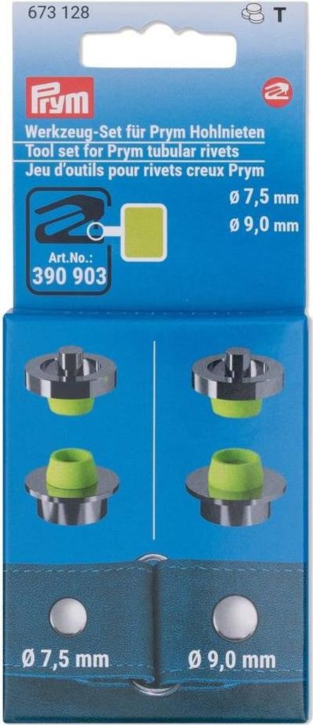 Prym Werkzeug Set für Hohlnieten 7.5 bis 9.0 mm Nieten Werkzeug Prym Zubehör