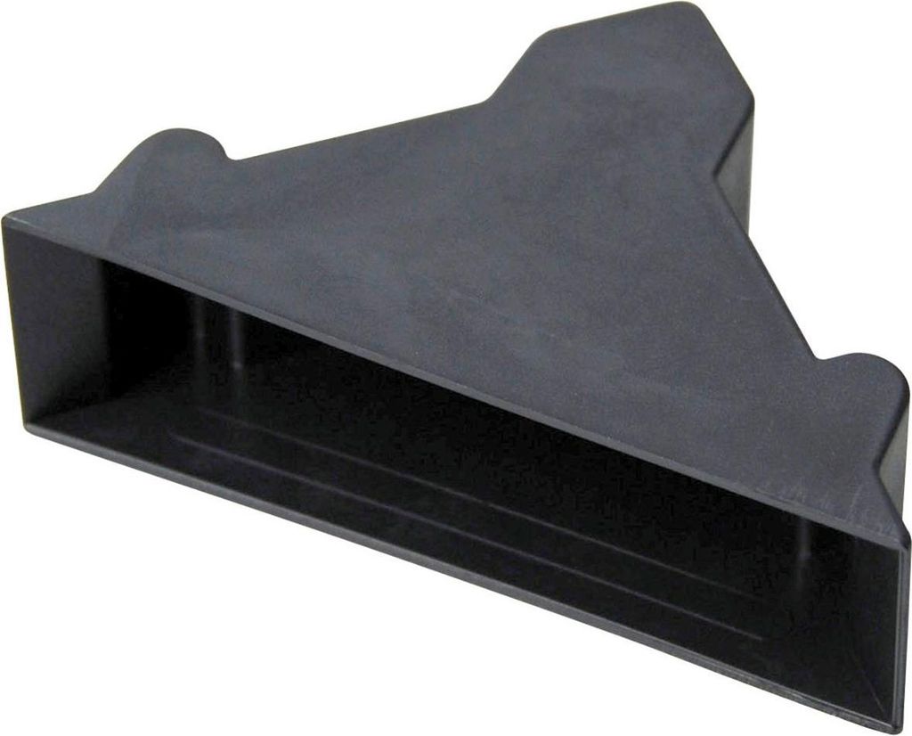 Kantenschutzecke geschlossen mit Druckpolster schwarz 19 x 50 mm
