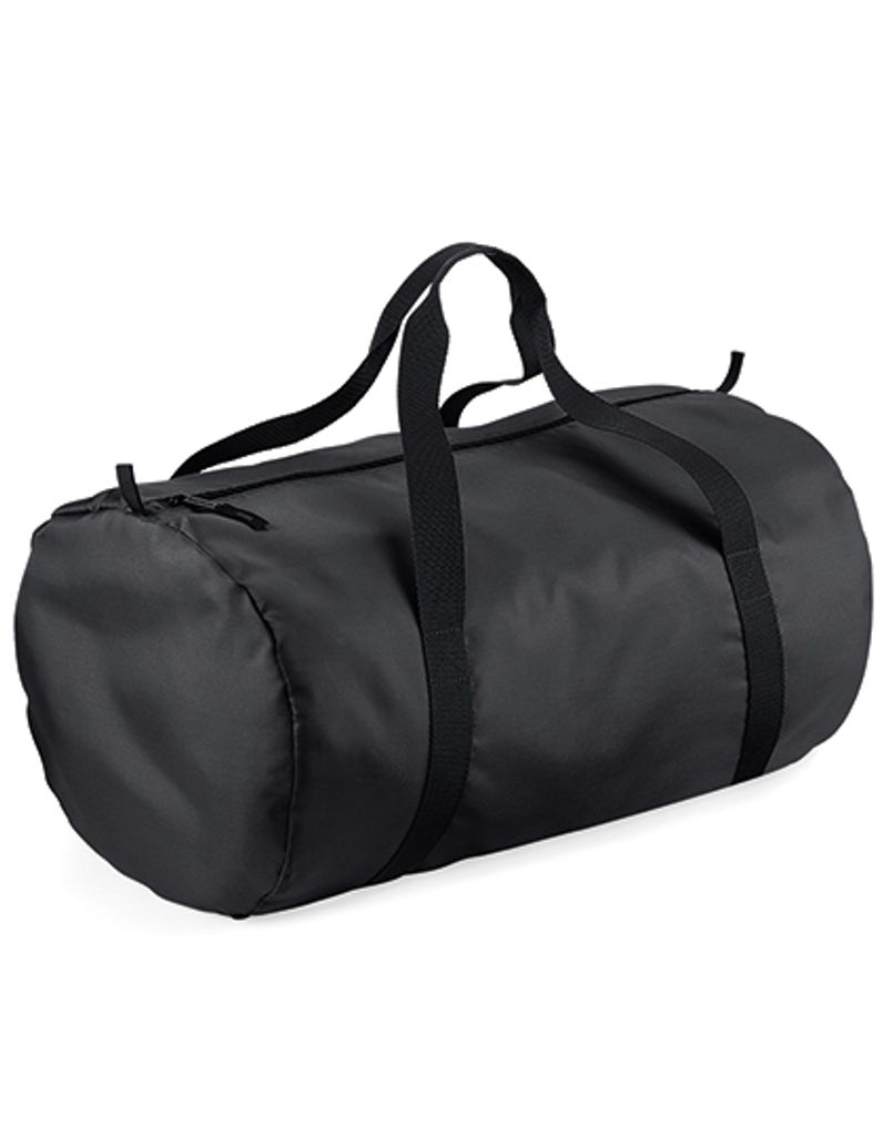 BagBase BG150 | Packaway Barrel Bag | 50 x 30 x 26 cm - Farbe: Black/Black - Größe: 50 x 30 x 26 cm