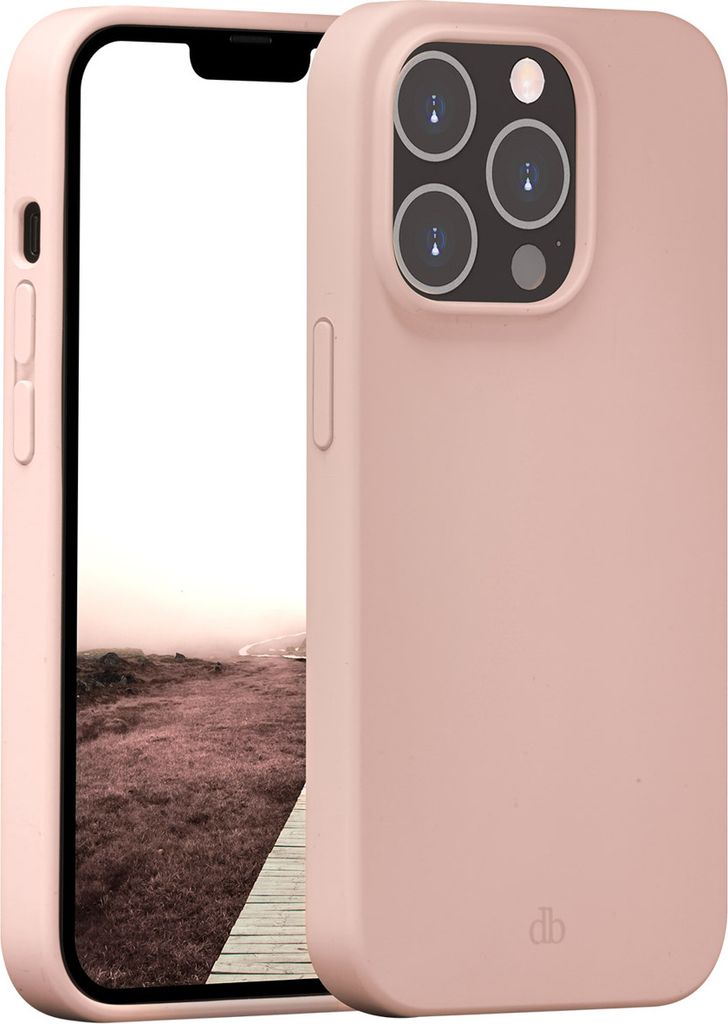 DBRAMANTE1928, Schutzhülle für iPhone 14 Pro Kompatibel mit MagSafe, Monaco Pink Sand, Rosa