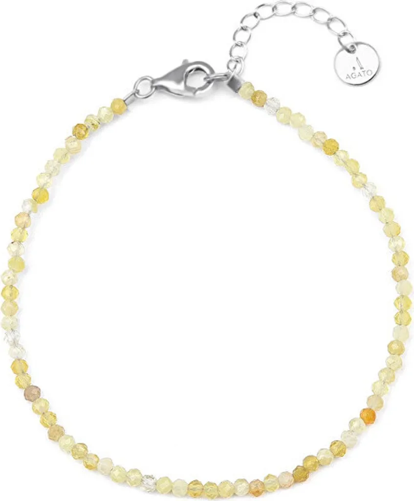 Bracciale minerale con opale giallo POL-B20/21L