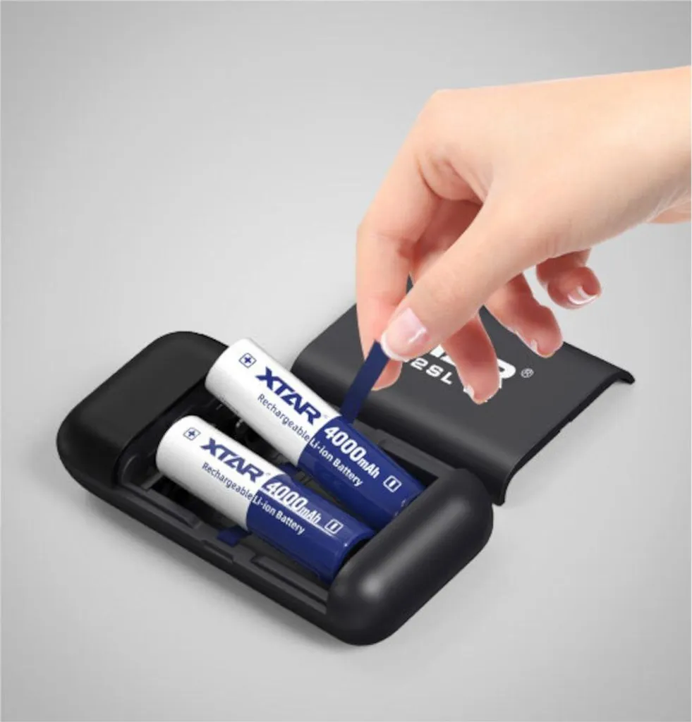 Xtar PB2SL V2 Chargeur Rapide USB-C pour Batteries 21700 et 18650