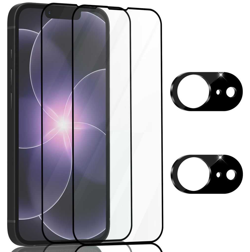2-Pack Iphone 17e Displayschutz & 2-Pack Linsenschutz - Gehärtetes Glas 9H - Super Qualität 3D