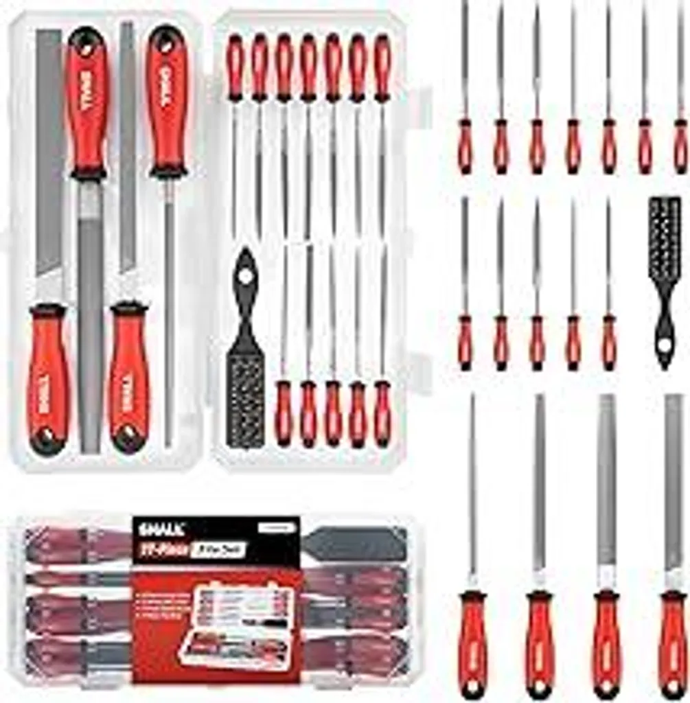 SHALL Set Lime per Meccanica 17 Pezzi Acciaio T12 Professionale