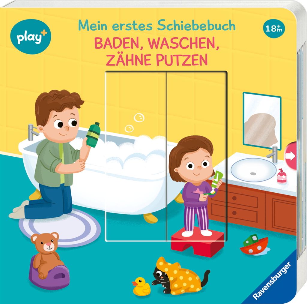 Schiebebuch: Baden, waschen, Zähne putzen