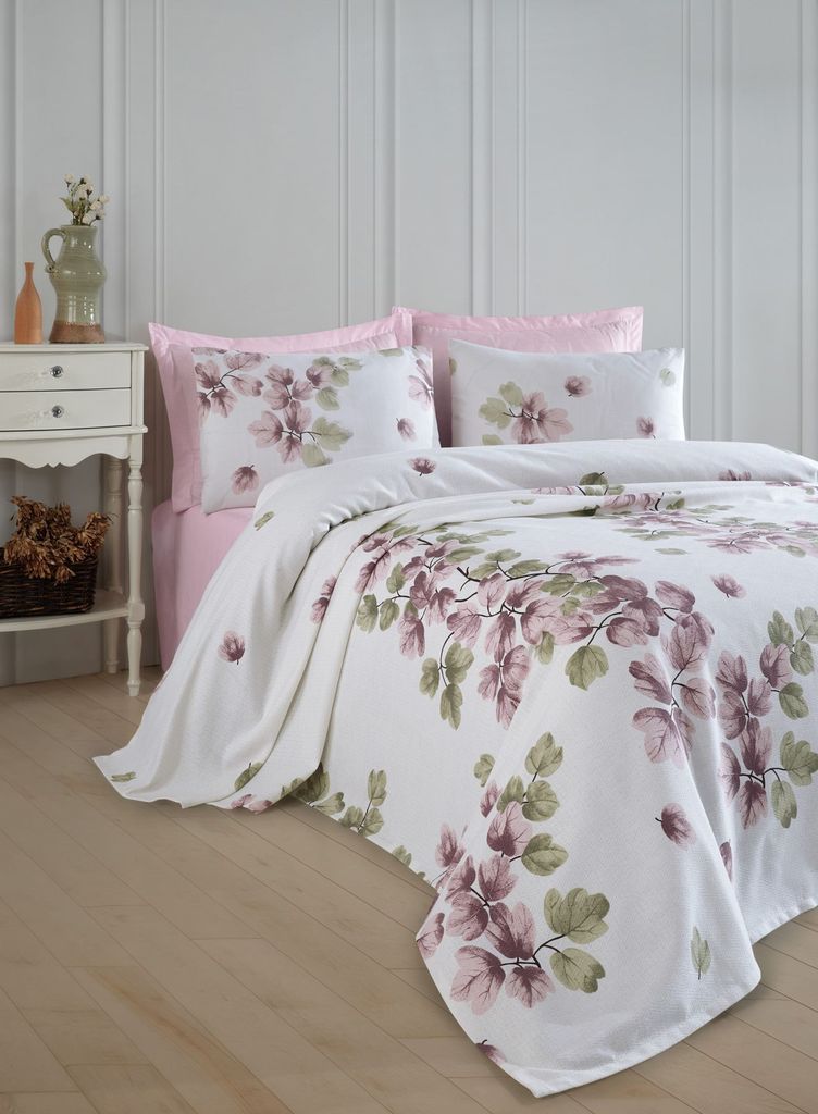 L'Essentiel Linge de Maison, Spring - Dusty Rose, Super King Pique (EU) (IT), Staubige Rose, 100% BAUMWOLLE, 260 x 220 cm