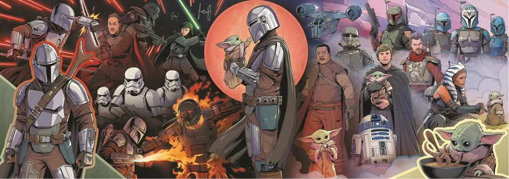 Trefl Star Wars Puzzle - Mandalorian - 1000 Teile Panorama Produktbild 