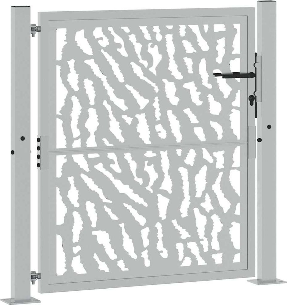 vidaXL Cancello da giardino 100x100 cm in acciaio Immagine del prodotto 