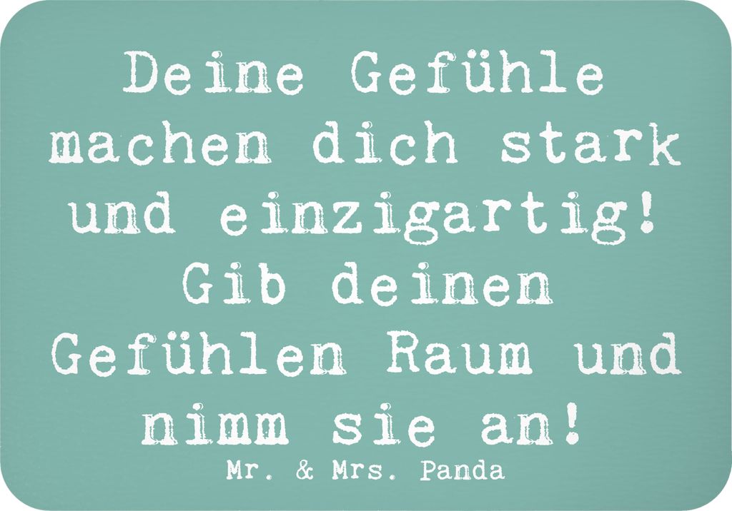 Mr. & Mrs. Panda magnet Spruch Emotionen ausdrücken - Meeresbrise - Geschenk, Pinnwandmagnet, Vertrauem, Kühlschrankmagnet, designmagnet, ermutig...