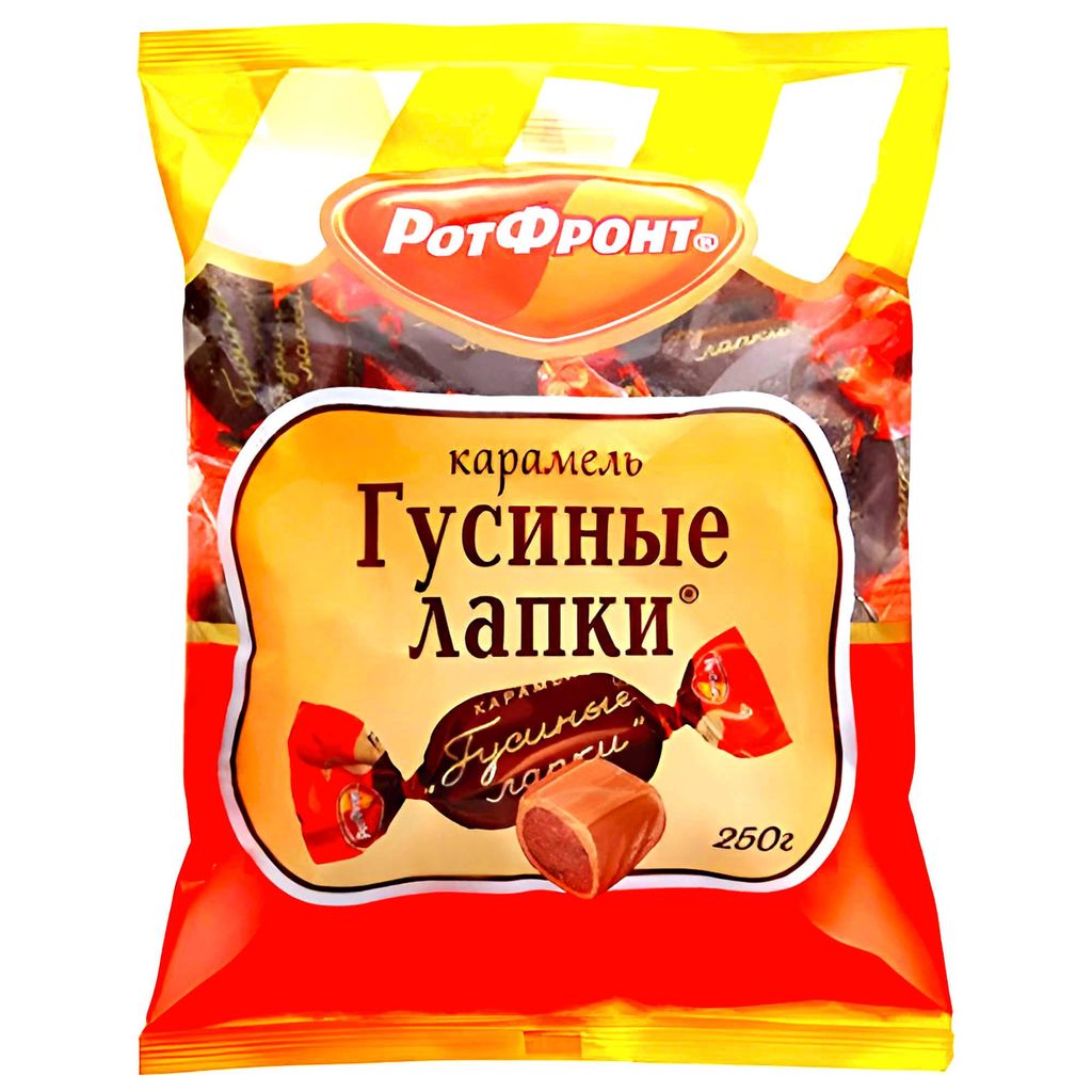 Rot Front Karamell Konfekt Gusinie Lapki 250g