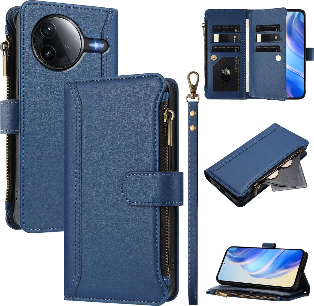 Cover Xiaomi Redmi K80 Pro / Poco F7 Ultra Blu Notte - Business Style