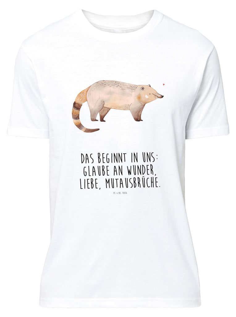 Mr. & Mrs. Panda Shirt Nasenbaer - Weiß - Geschenk, Lustige Sprüche, Bär, Nasenbären, T-Shirt, Rüsselbär, oberteil, Nasenbär, Statement-Shir...