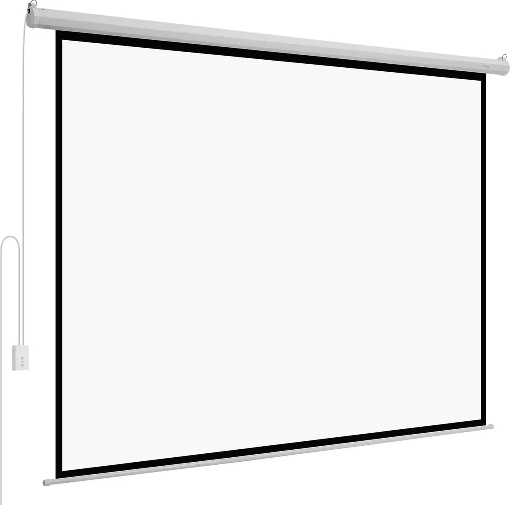 Écran de projection motorisé 3048 mm 4:3 1080P HD avec télécommande RF