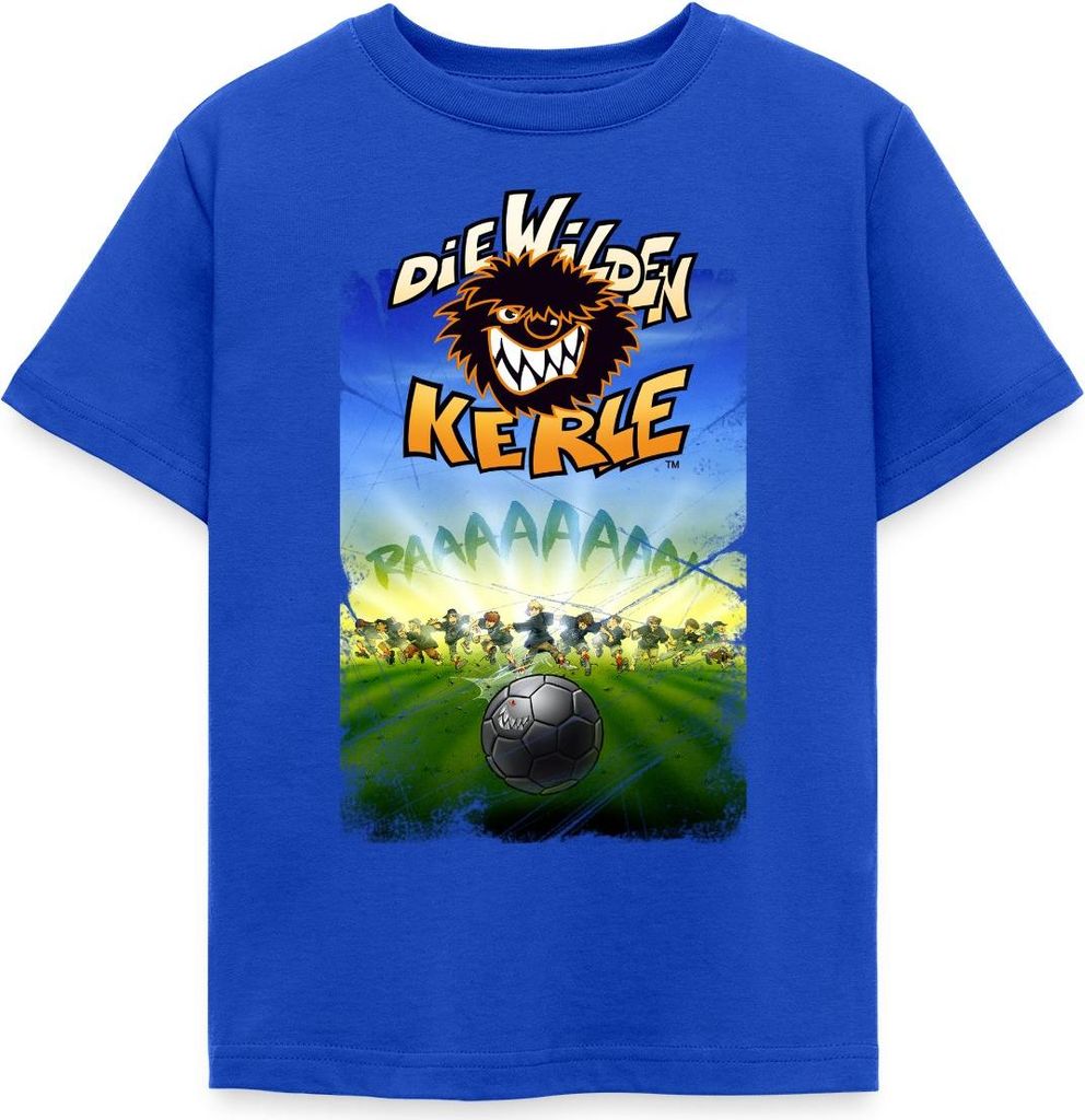 Spreadshirt Die Wilden Kerle Angriff Kinder T-Shirt, 110/116 (5-6 Jahre), Royalblau