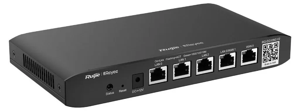 Routeur Cloud Managed Reyee RG-EG105G V2 avec 5 ports 10/100/1000Mbps - 3