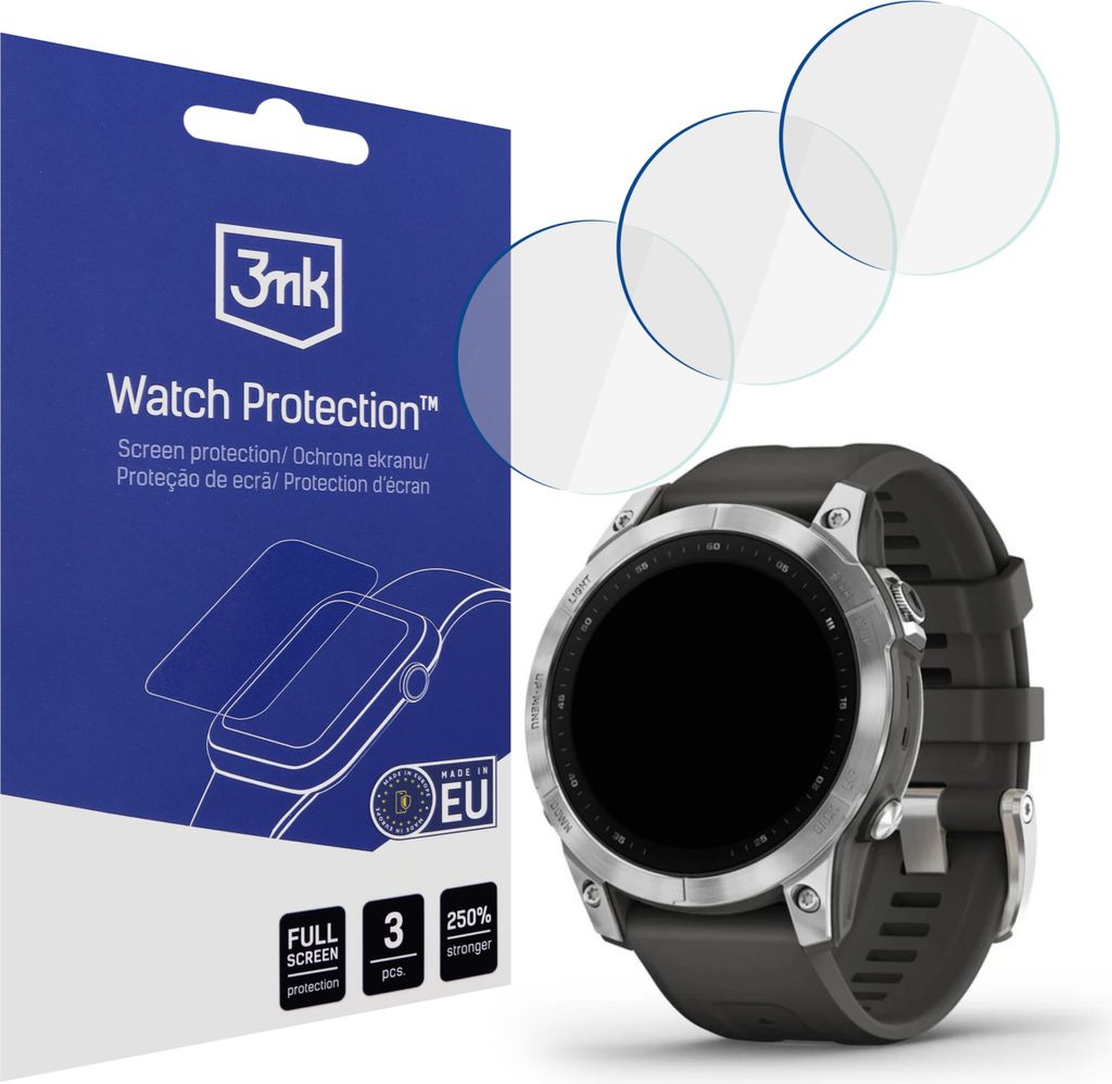 Bildschirmschutz für Smartwatch, Garmin Fenix 7 Uhr - 3mk Watch Protection FlexibleGlass