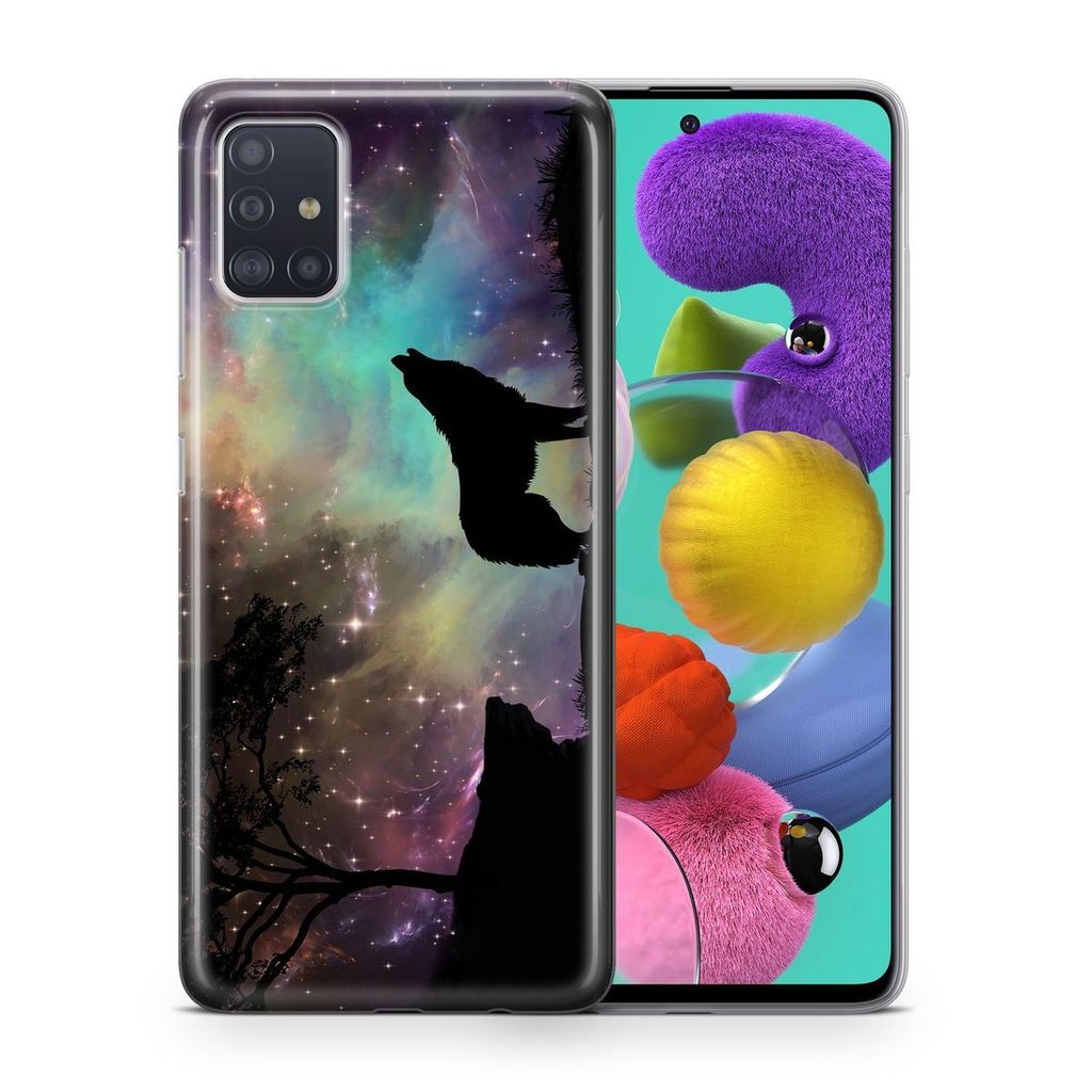 Handyhülle Schutzhülle für Huawei Mate 20 Pro Case Cover Tasche Bumper Etuis TPU, Modell:Huawei Mate 20 Pro, Motiv auswählen:Wolf Abendhimmel