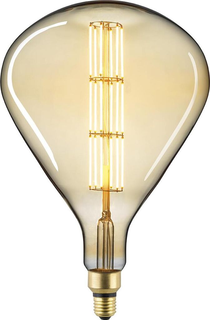 SIGOR 8W Giant TEAR gold E27 640lm 1800K dimmbar LED Lampe R250