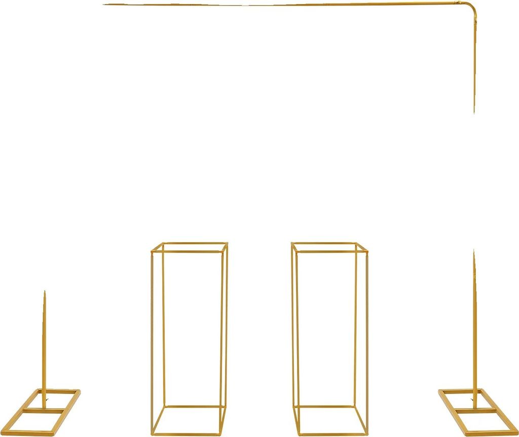 Ballonständer, Metallkonstruktion, Ideal für Hochzeiten und Veranstaltungen, Gold, L