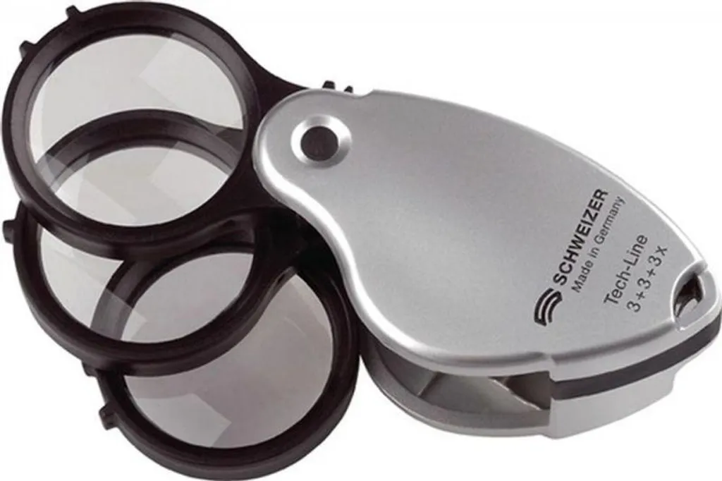 Loupe suisse Tech-Line 8x à 2 lentilles 38mm Schweizer 53550 précision