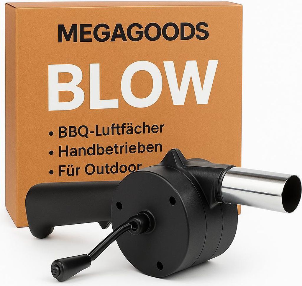 Handbetriebener BBQ-Luftfächer Grillgebläse manuell für Outdoor DE.