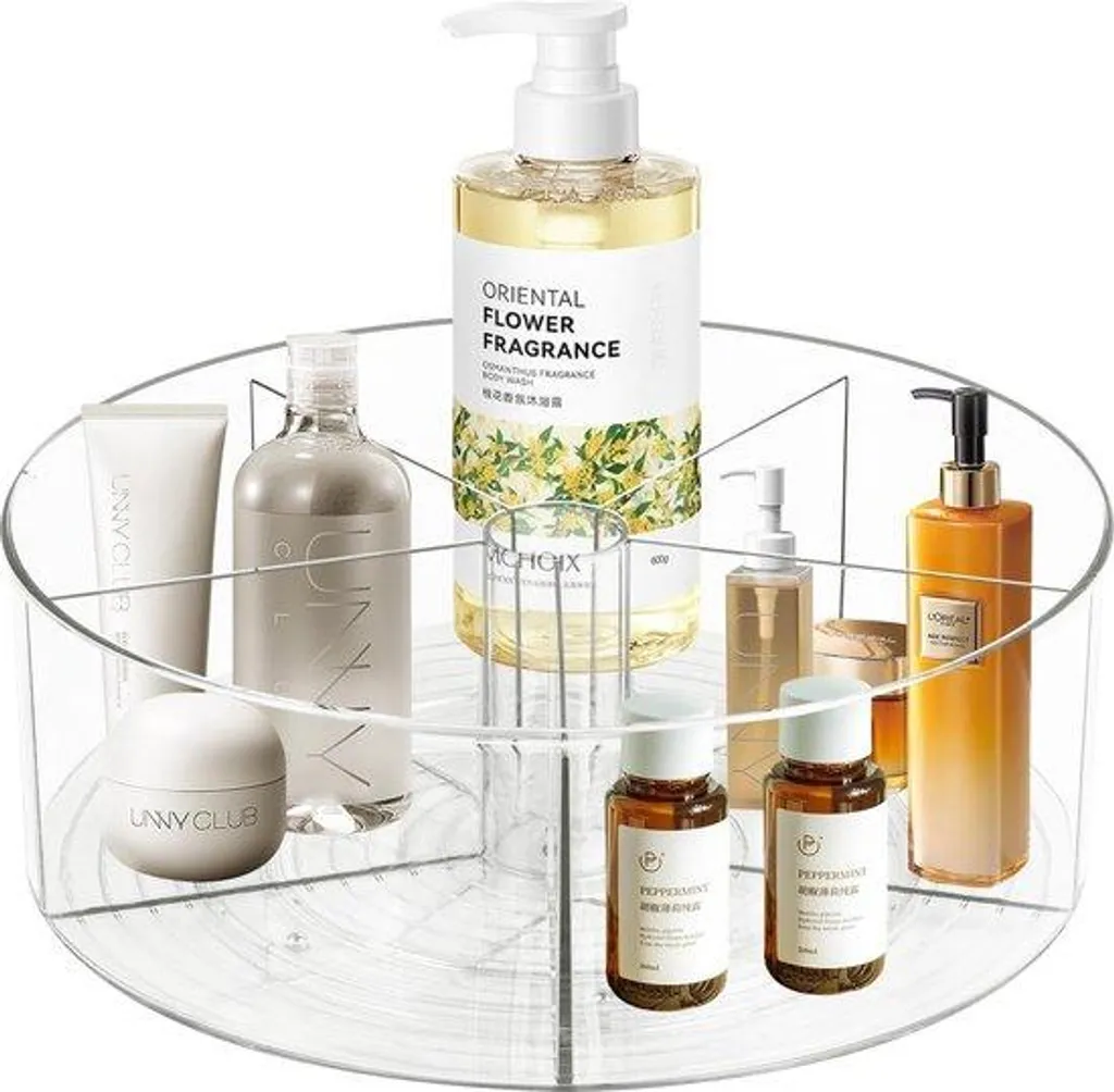Rangement cosmétiques pivotant 29 cm : fini le désordre sur la coiffeuse