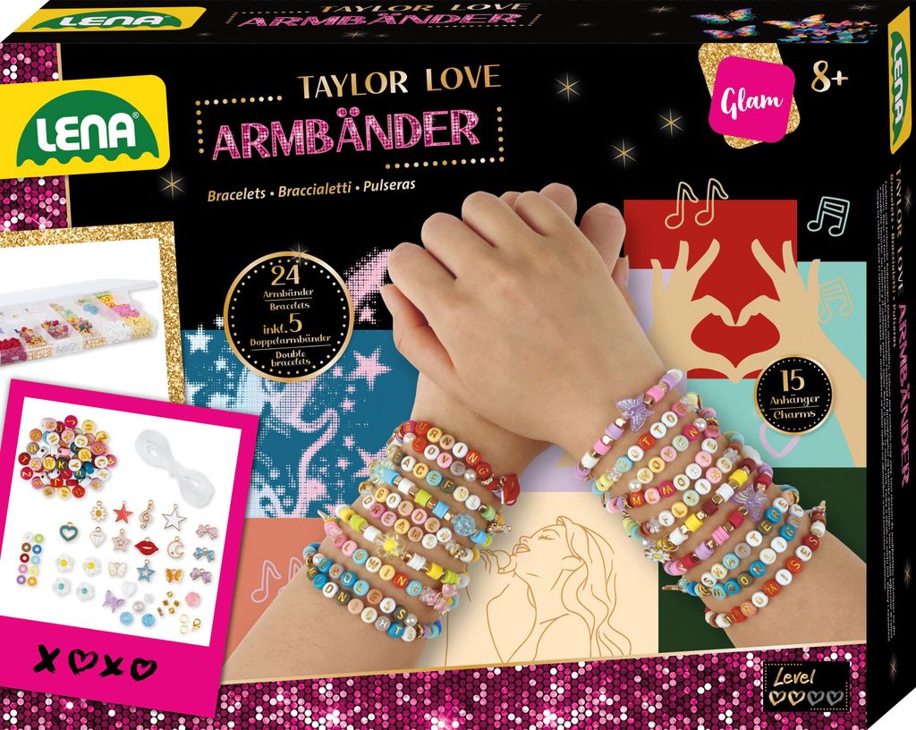 LENA Taylor Love Freundschaftsarmbänder, groß, Faltschachtel