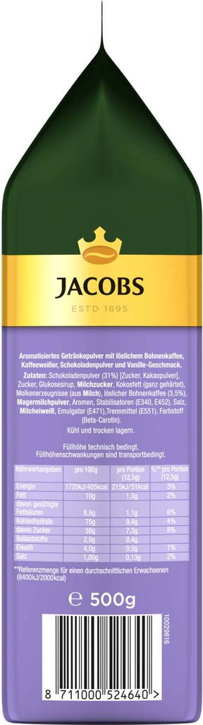 JACOBS Typ Cappuccino Choco Vanille mit Milka 12 x 500 g Produktbild 5