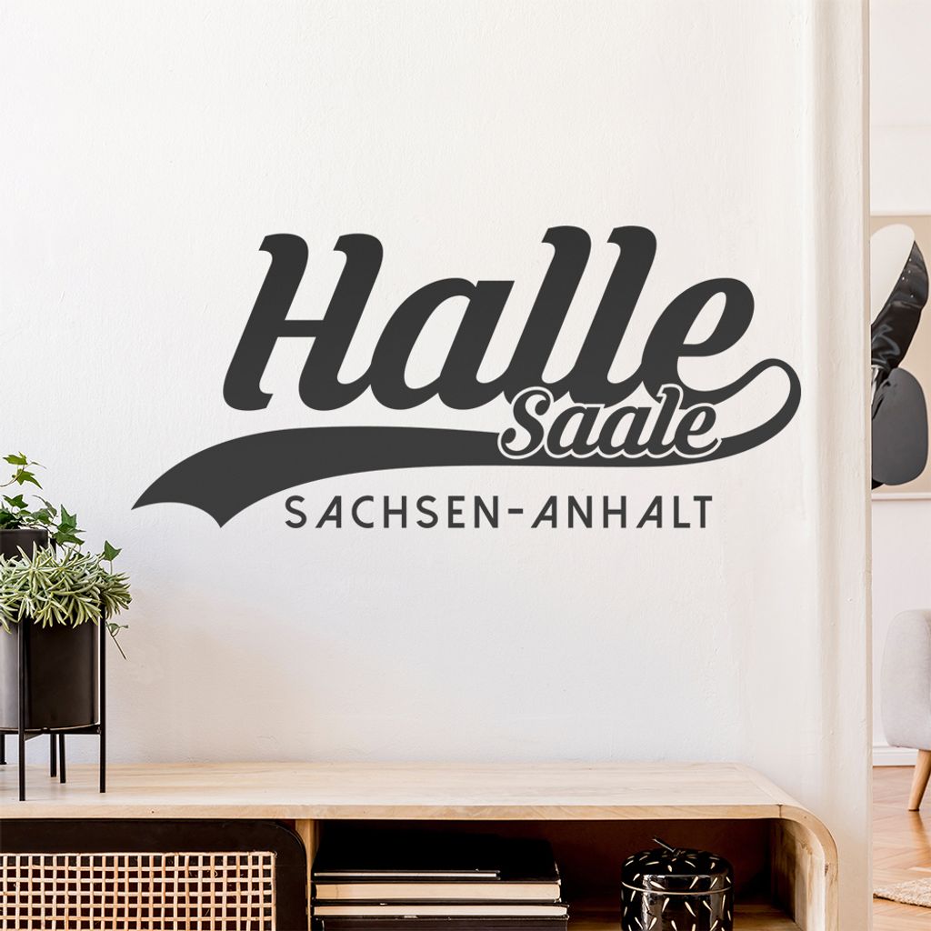 Halle Saale Sachsen-Anhalt Wandtattoo Wandaufkleber Wall Sticker - Dekoration, Küche, Wohnzimmer, Schlafzimmer, Badezimmer