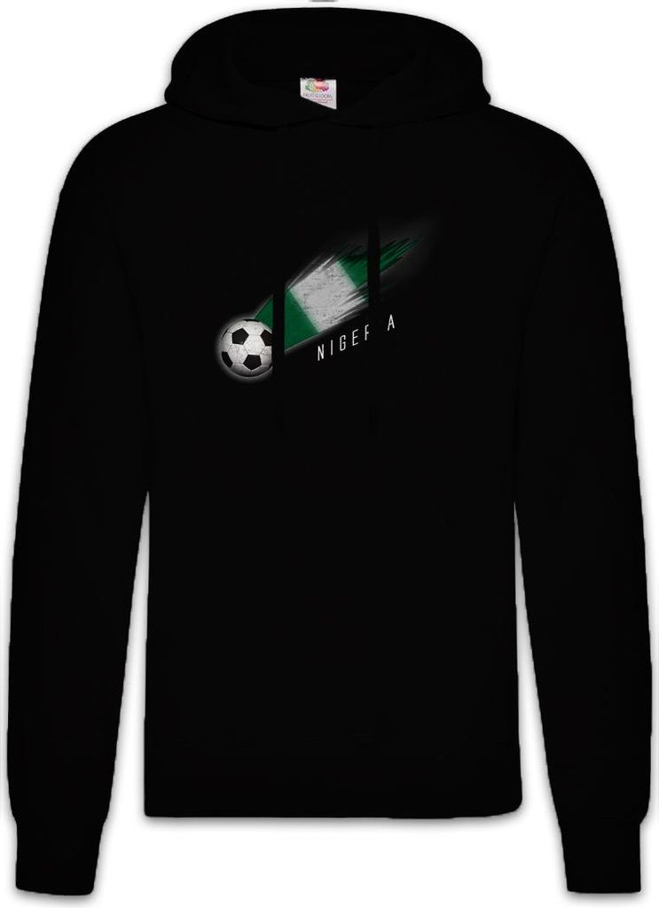 Urban Backwoods Nigeria Football Comet I, Herren Hoodie, Farbe: Schwarz, Größe: L