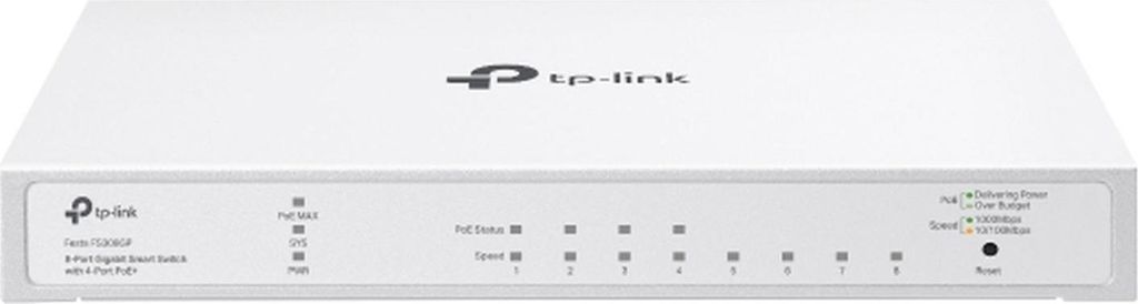 TP-LINK Festa FS308GP V1 - Switch - Smart - 4 x 10/100/1000 (PoE+)